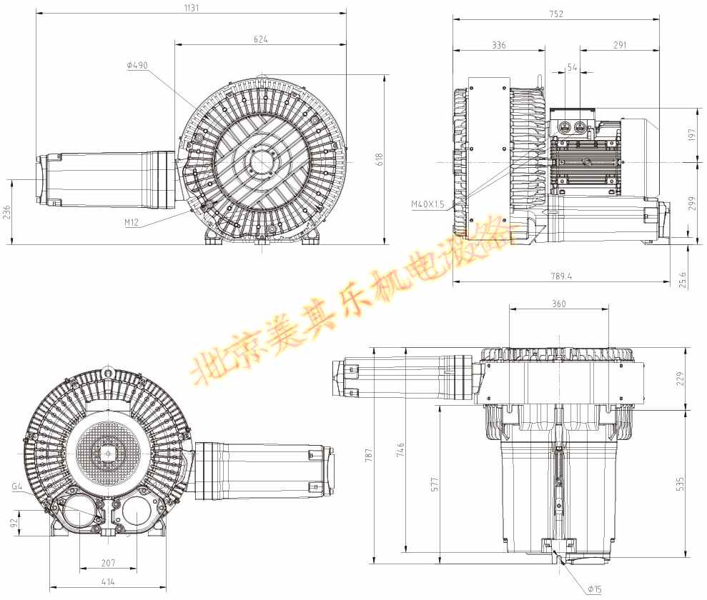 2GH920(16.5kw、20kw、25kw)高壓鼓風(fēng)機(jī)